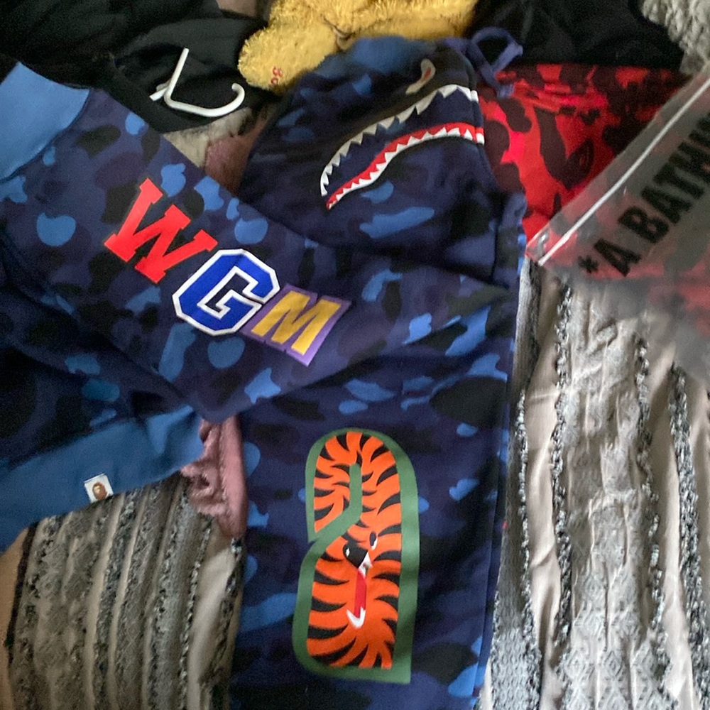 Blue bape pants